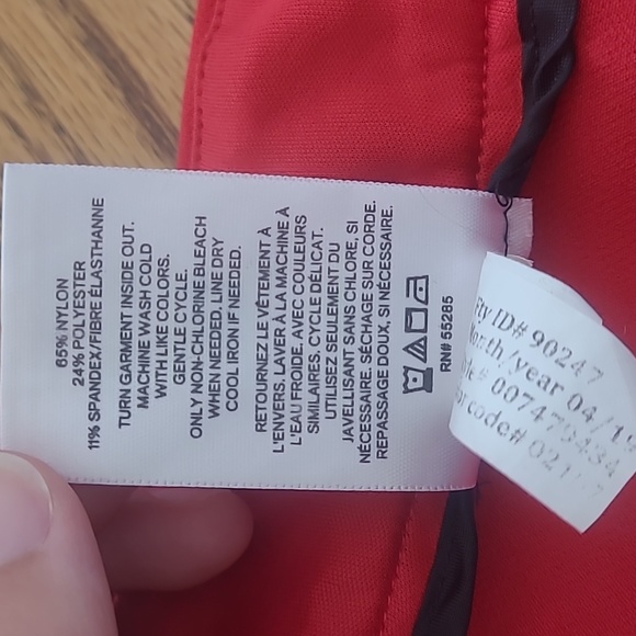 Express Red Skinny High Rise 14L Trouser Pants Fall Winter Holiday - Picture 11 of 13